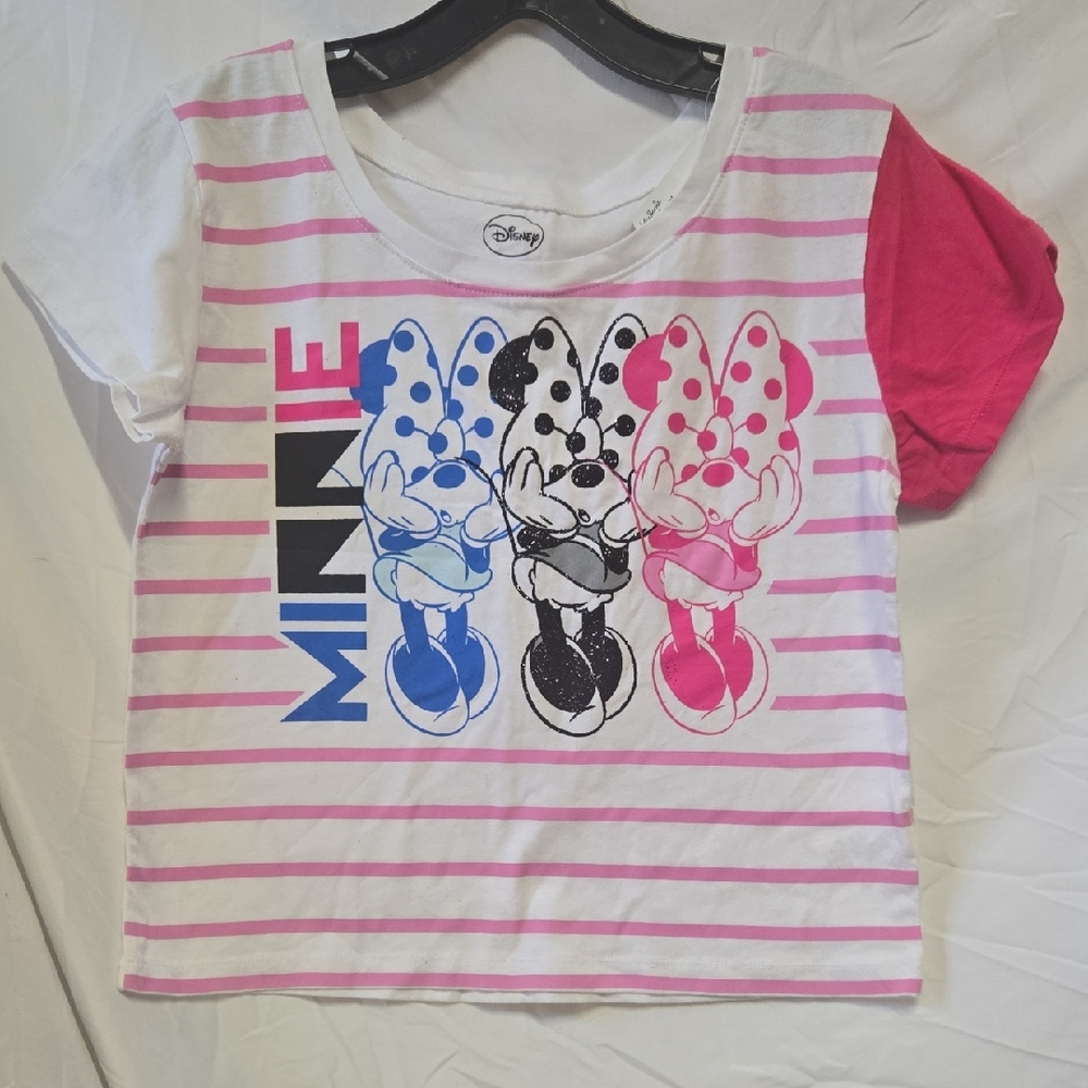 Disney Minnie Mouse Kids Tee - Pink, Blue, Black